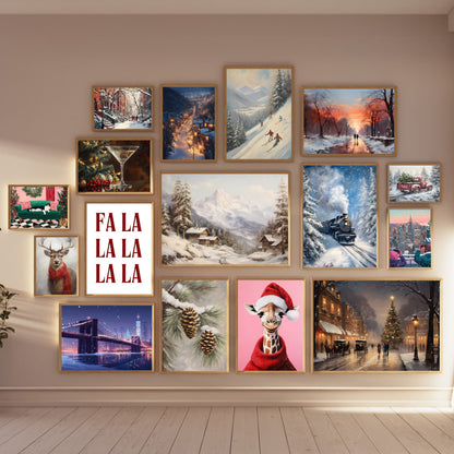 200 Christmas Wall Art Digital Prints Bundle