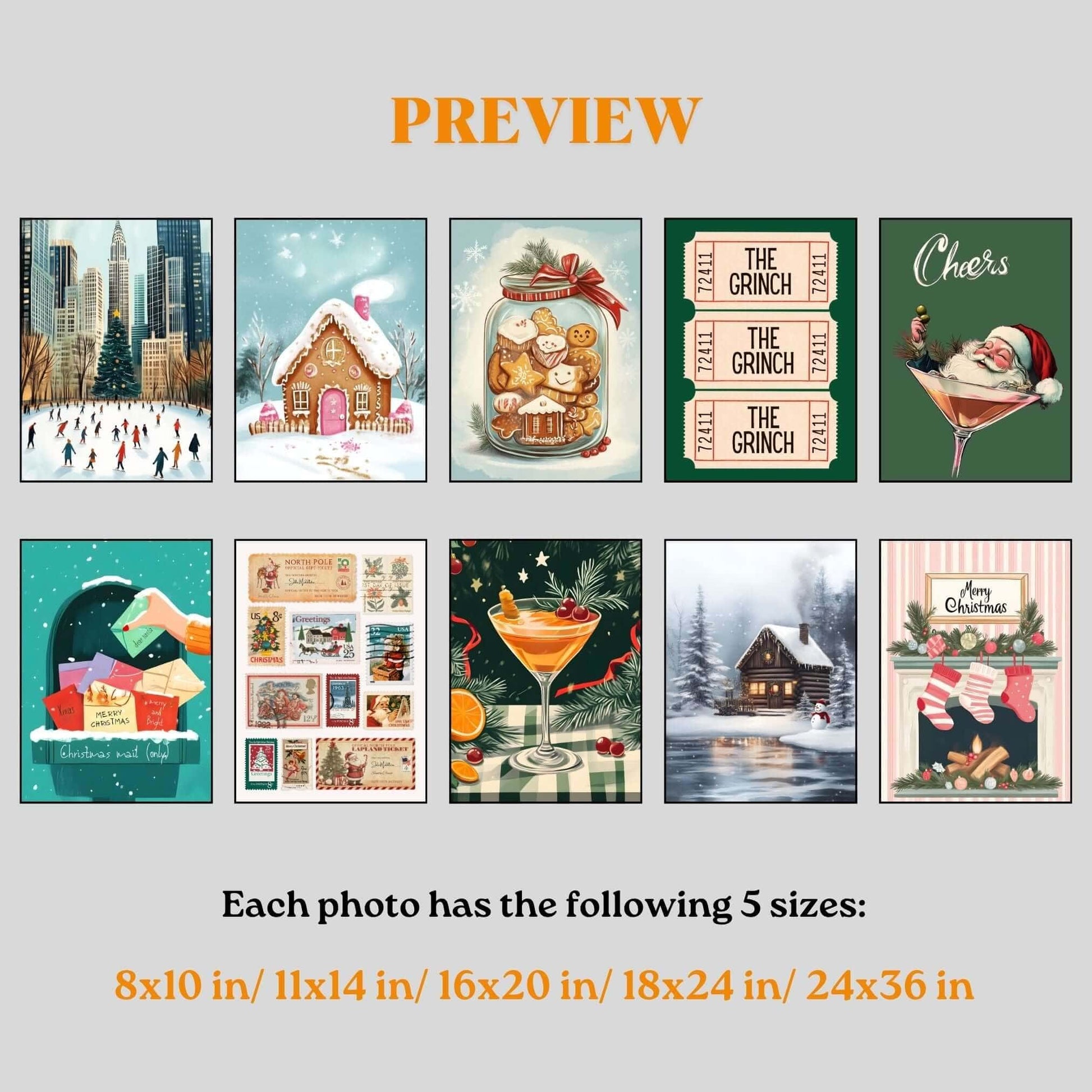 Holiday Spirit: 10 Christmas Gallery Wall Prints